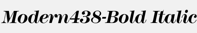 Modern438-Bold Italic